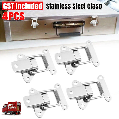 UP20PC Stainless Steel Clasp Case Clip Loop Suitcase Box Trunk Latch Lock Guitar