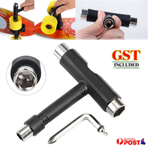 Roller Screwdriver Tool Skate T-Type Longboard Skateboard Spanner Mini Wrench AU