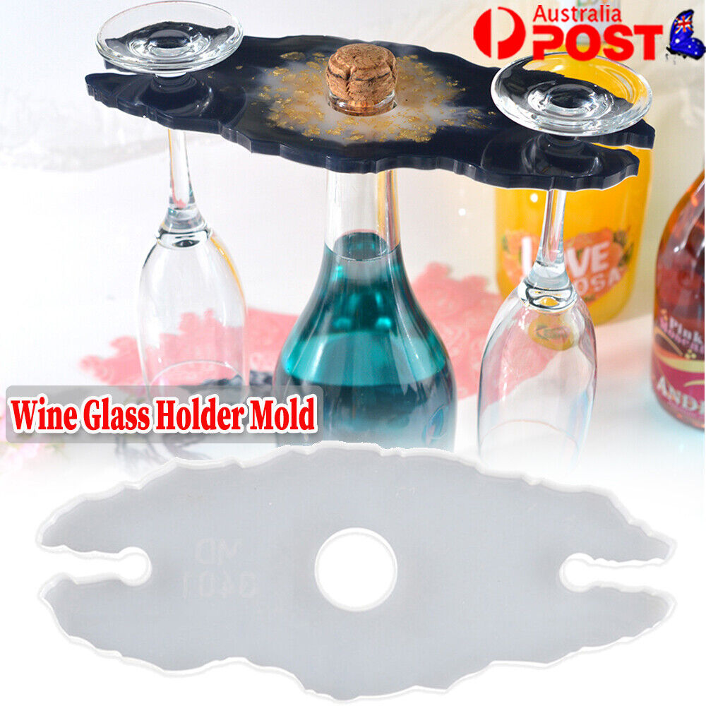 Wine Glass Holder Silicone Resin Casting Mold Cup Hang Coaster Epoxy Mould New