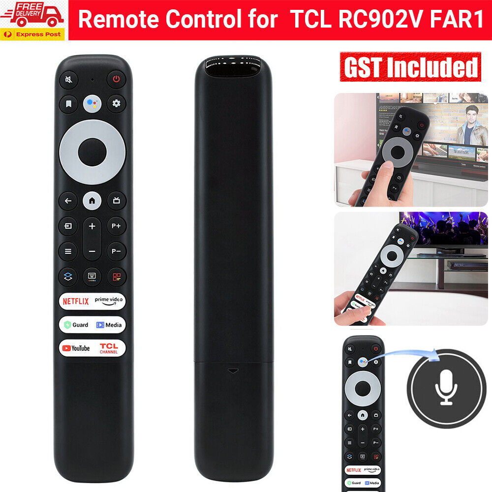 1/2 TV Remote Control For TCL RC902V FAR1 75C635, 65C635, 55C635, 50C635, 43C635