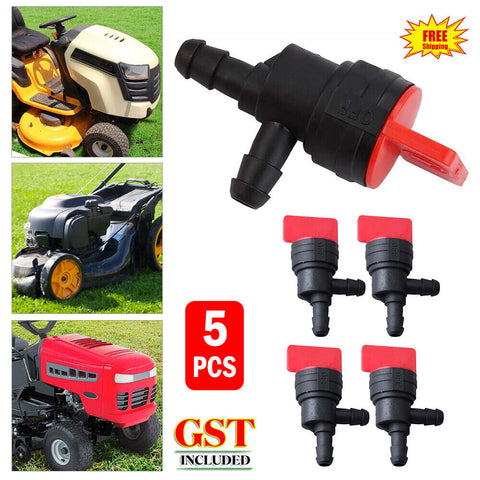 5Pcs Inline Fuel Tap Valve Ride On Mowers Lawn Mowers For Briggs Honda