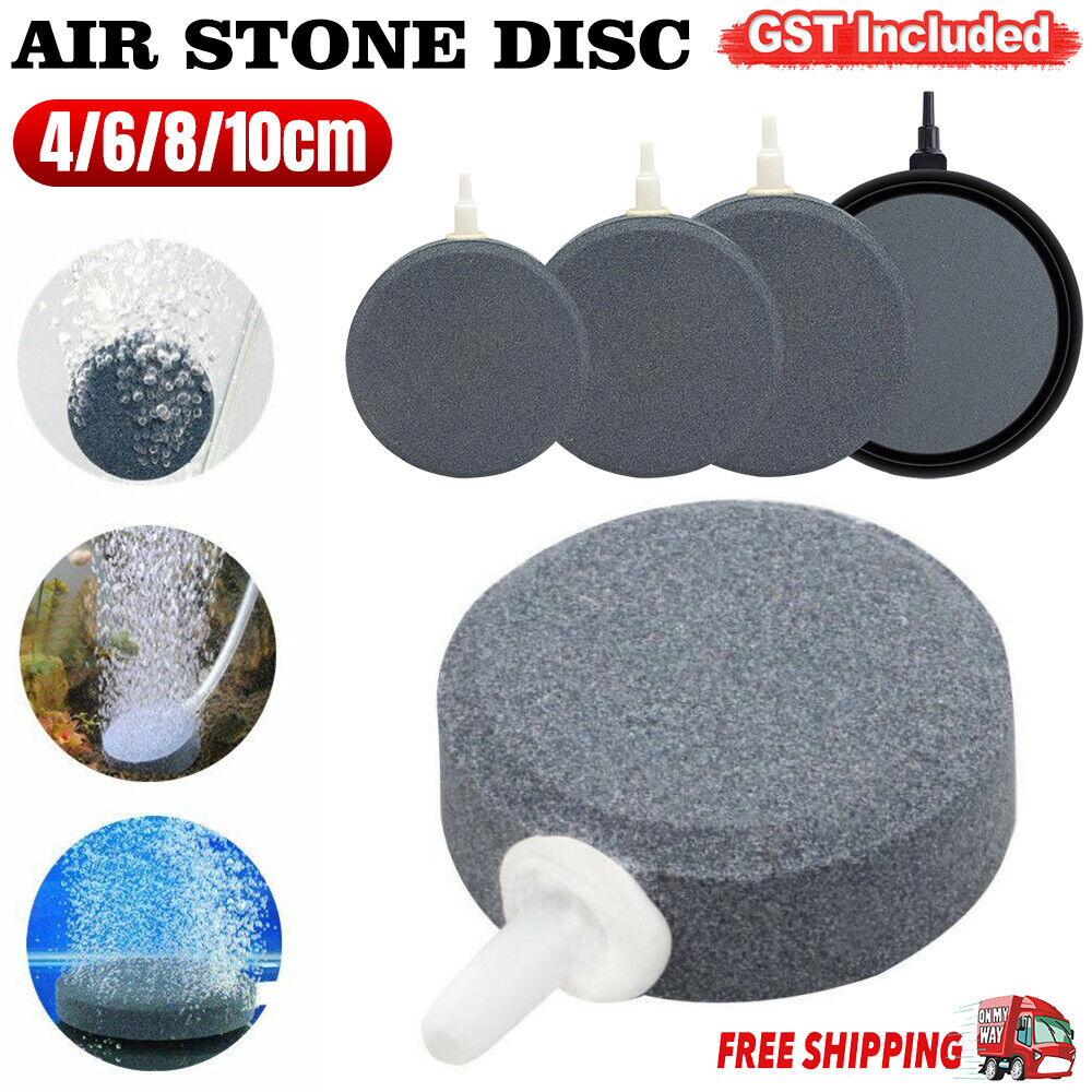 Round Air Stone Disk Bubble Diffuser Air stone Hydroponics Aquarium Fish Tank