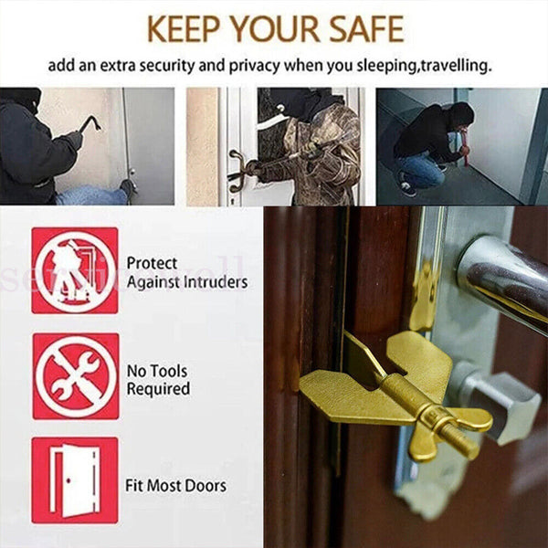 Security Safety Travel Hotel Home Addalock Safe Lock Portable Door Lock AU