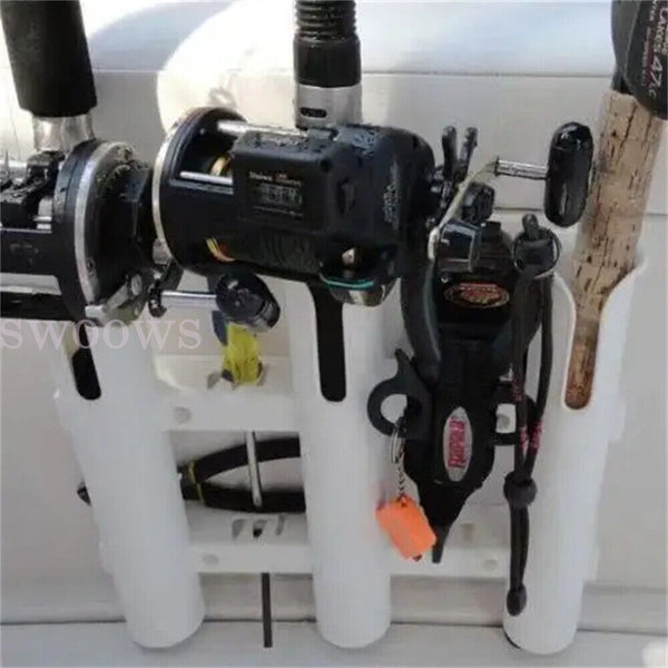 3 Tube Fishing Rod Holder Bracket Boat Kayak Rod Rack Mounted Fishing Rack AU