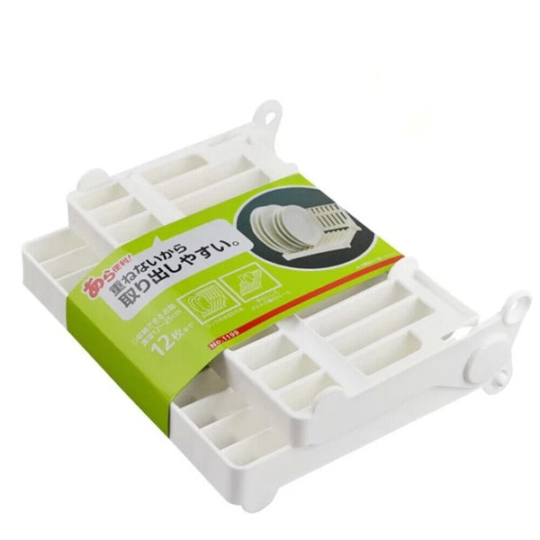Folding Dish Plate Drying Rack Holder Drainer Kitchen Storage Organizer Stand AU