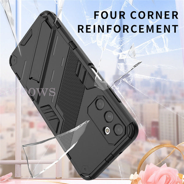 Shockproof Hybrid Armor Magnetic Stand Hard Dual Case For Samsung Galaxy A05s 4G