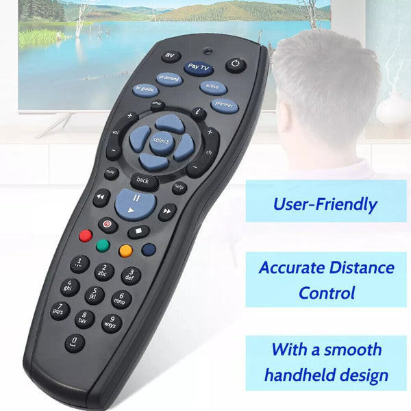 PayTV Remote Control Compatible with Foxtel Standard IQ IQ2 IQ3 IQ4 HD - Black