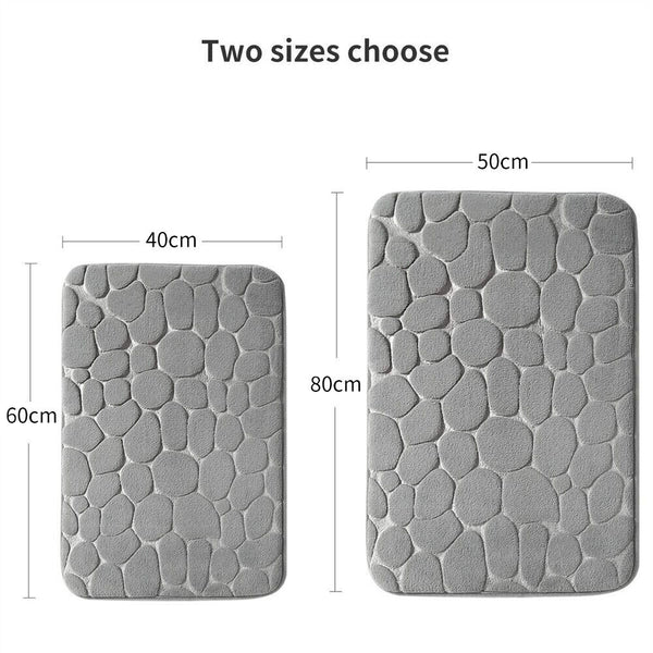 Non-slip Bathroom Carpet Super Absorbent Memory Foam Shower Bath Mat Door Mat