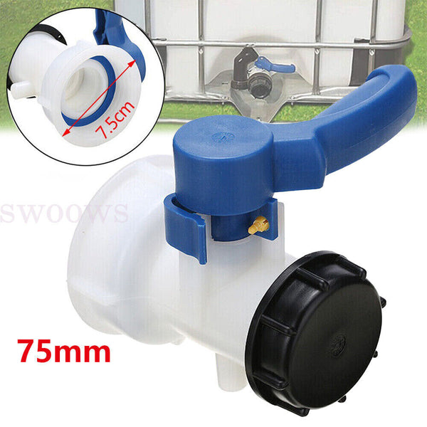 IBC Adapter Valve 75mm Shut-off Valve Outlet Valve For IBC Container Water Tank