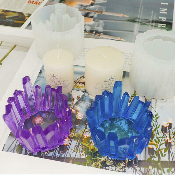 3D Iceberg Shap Candle Mold DIY Silicone Candle Holder Mould Resin Epoxy Casting