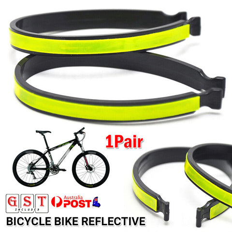 Pair Clips Silverline Trouser Cycling Bicycle Bike Reflective