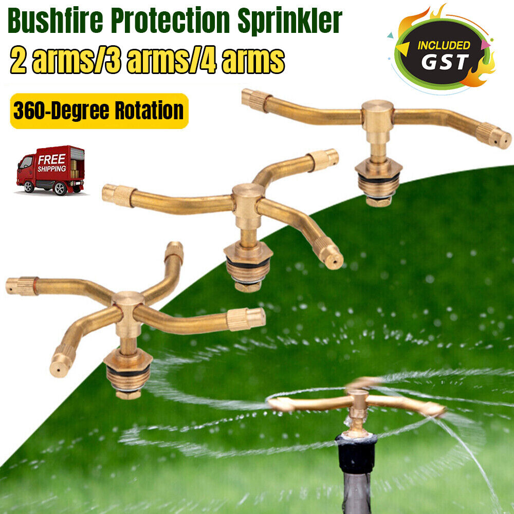 UP3x Bushfire Protection Sprinkler Head Rotating Sprinkler Lawn Forest Sprinkler