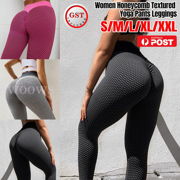 Women Yoga Pants Leggings High Waist Anti Cellulite Butt Lift Gym Fitness