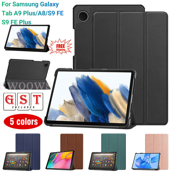 Tablet Case Leather Flip Folio Stand Cover For Samsung Galaxy Tab A9 + A8 S9 FE