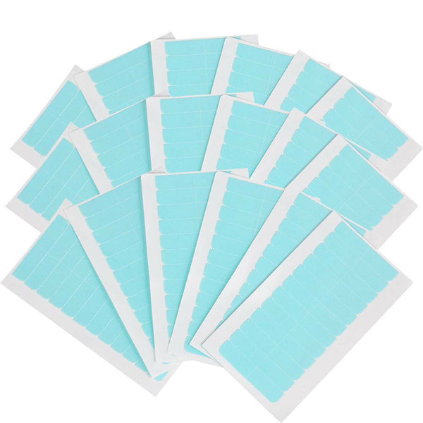 Pre Cut Double Side Super Blue Tapes For Hair Extension Waterproof Adhesiv 60pc