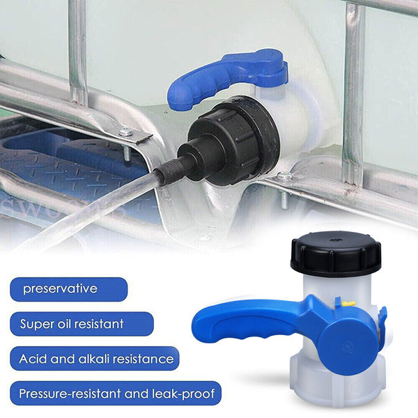 IBC Adapter Valve 75mm Shut-off Valve Outlet Valve For IBC Container Water Tank