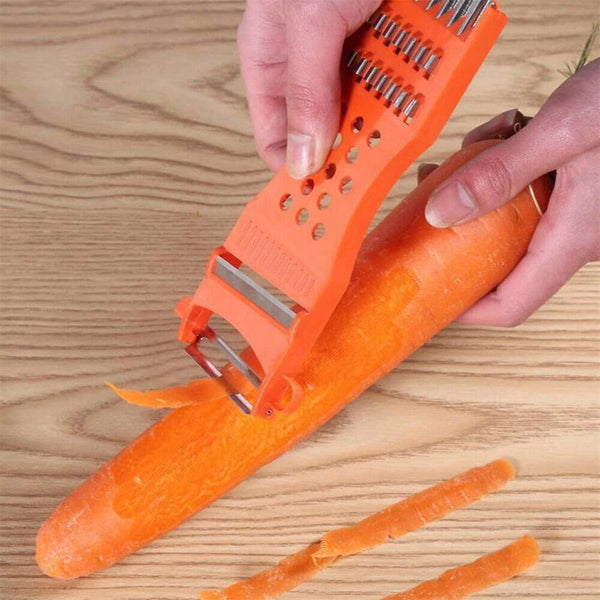 Vegetable Grater 5 in 1 Hand Held Julienne Cutter Potato Fruit Slicer Peeler