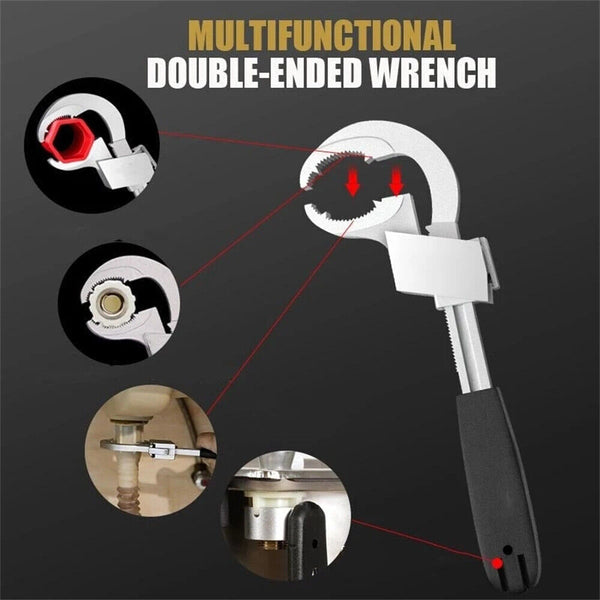 Double-ended Wrench Multifunctional Open End Wrench Bathroom Repair Tool Kit AU