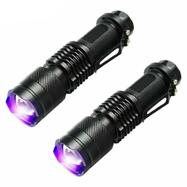 UV Ultra Violet LED Flashlight Blacklight Light 365 395 nM Inspection Lamp Torch