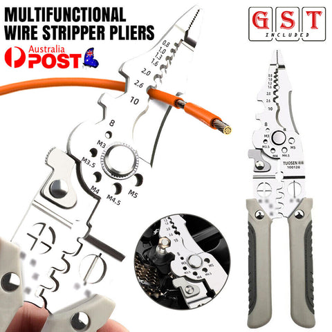 Wire Stripper Pliers Multifunctional Electric Cable Stripper Crimper Cutter