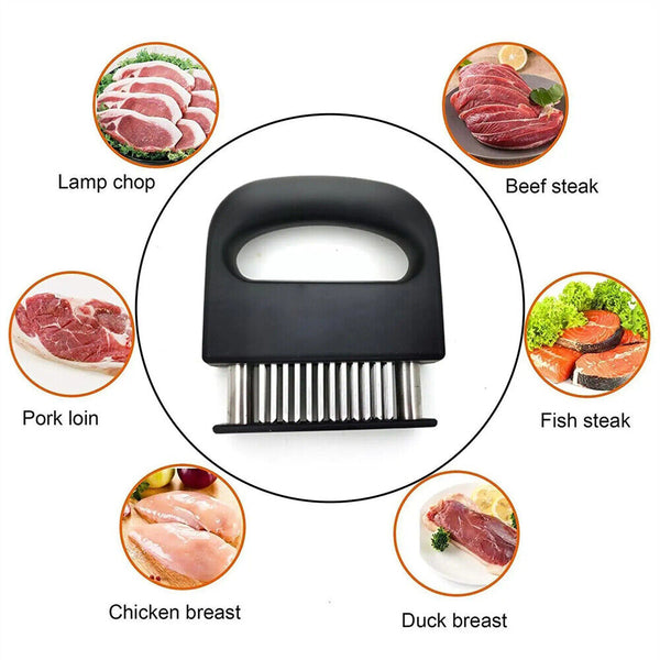 1/2 Stainless Steel Meat Beef Tenderizer Jaccard Steak Chicken PouchHole 48Blade