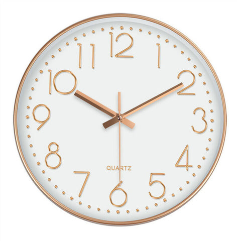 Wall Clock Quartz Round Square Wall Clock Silent Non-Ticking Battery Operated