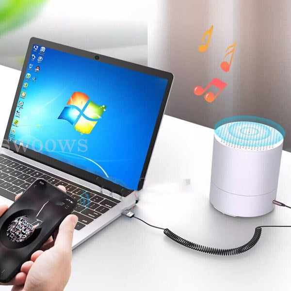 1/2pcs Car Wireless Bluetooth 5.1 Receiver Dongle AUX 3.5mm Music Adapter Cable