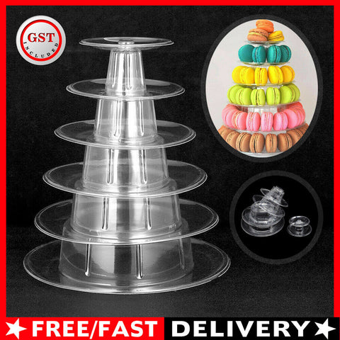 6 Tiers Macaron Tower Holder Display Rack Chocolate Cupcake Stand Wedding Party