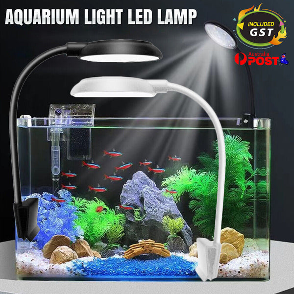 360º Aquarium Light LED Lamp Aqua Plant Fish Tank Lighting Clip-On Bracket Light