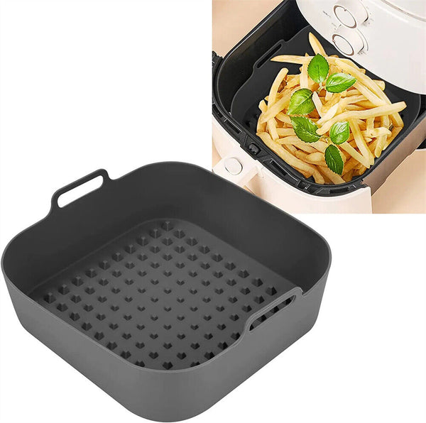 Square Air Fryer Mat Silicone Pot Baking Tray Liner Reusable Oven Accessories AU