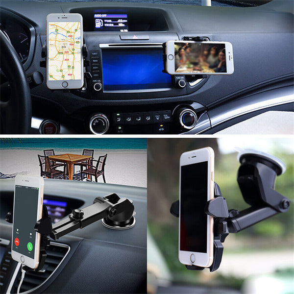 360 Degrees Windshield Car Mount Holder Phone Stand For GPS Mobile Phone