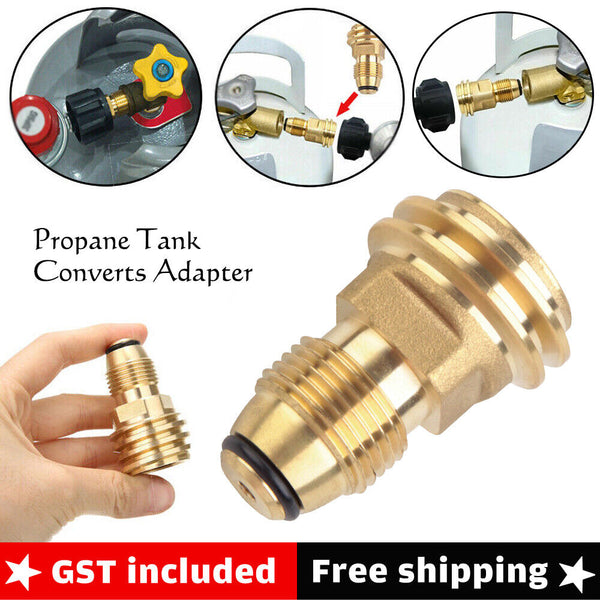 Propane Tank Converts LP Gas Bottle Adapter Valve POL To QCC1 Outlet Brass Parts