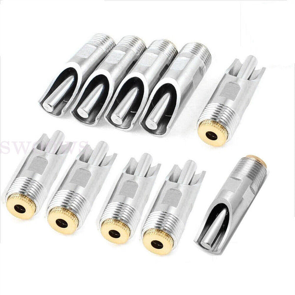 Up To 10PC Stainless Steel Pig Nipple Drinker Feeder Valve Drinker Waterer Brass