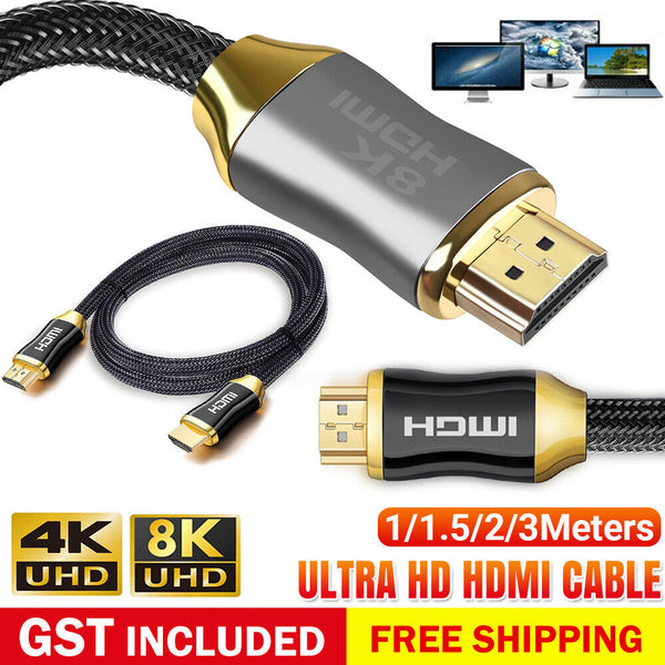 Premium HDMI Cable V2.1 V2.0 8K 4K Ultra HD XBOX PS4 PS5 TV High Speed HEC ARC