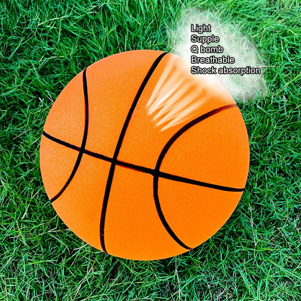 Silent Basketball Indoor Training Foam Uncoated Ball High Density Ball 24cm