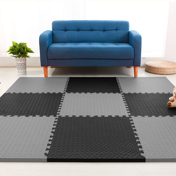 4-24x Interlocking Heavy Duty EVA Foam Gym Flooring Mat Tiles Kids Playmat