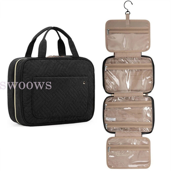 LargeHanging Hook Toiletry Bag Waterproof Travel Makeup Cosmetic Organizer Case+