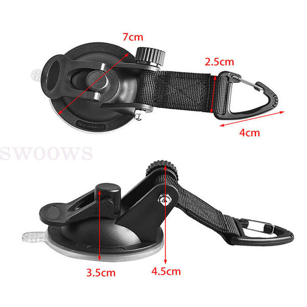1-4PCS Heavy Duty Suction Cup Anchor Tie Downs w/Hooks Lock Car Awning Camping
