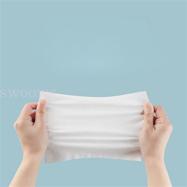 Up to 210Pcs Disposable Face Towel Cotton Makeup Cleaning Facial Napkin Wash