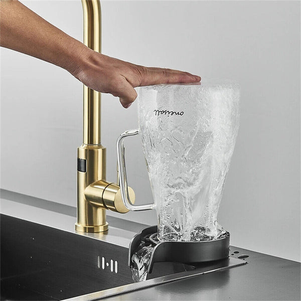 Kitchen Sink Glass Rinser Bottle Washer Cup Cleaner Bar Pitcher Rinser For CafeS