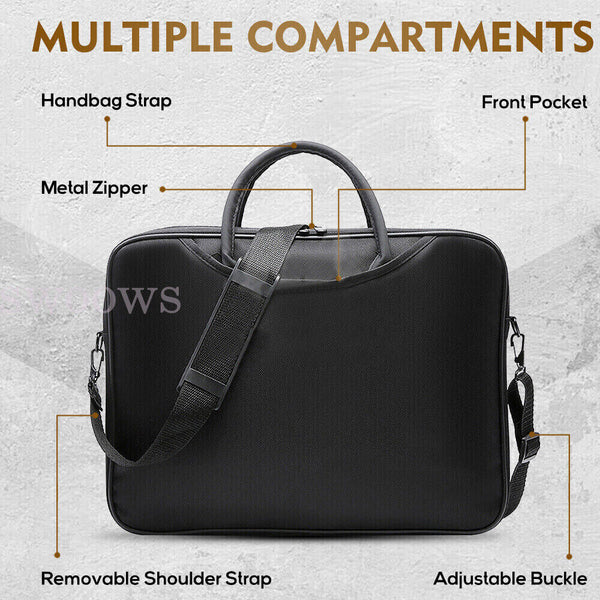 17'' Laptop Shoulder Bag Sleeve briefcase Case Computer bag With Strap