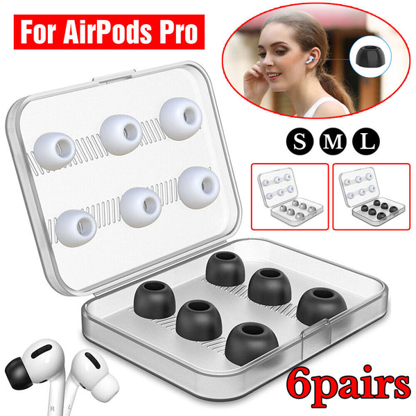 Box Replacement Memory Foam Silicone Earbuds Ear Tips For AirPods Pro Earphone