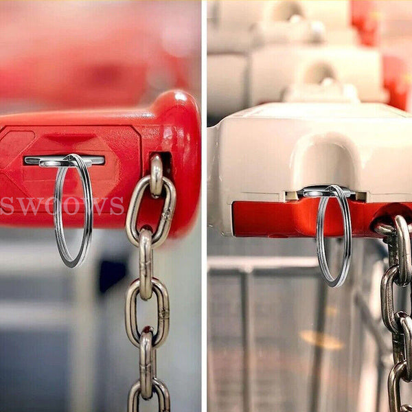 Removable Shopping Trolley Token Key Unlocker Keyring For ALDI Coles Woolworths