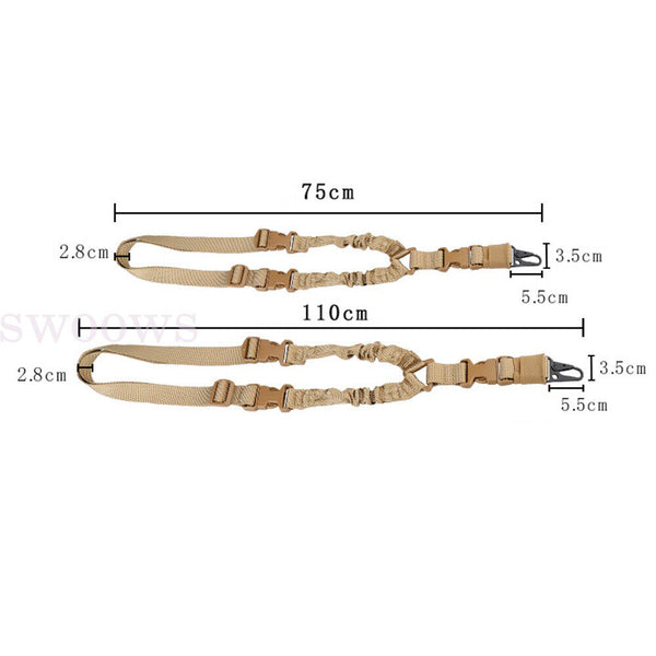 Adjustable Tactical 2 Point Gun Sling Shoulder Strap Outdoor Rifle Sling Belt