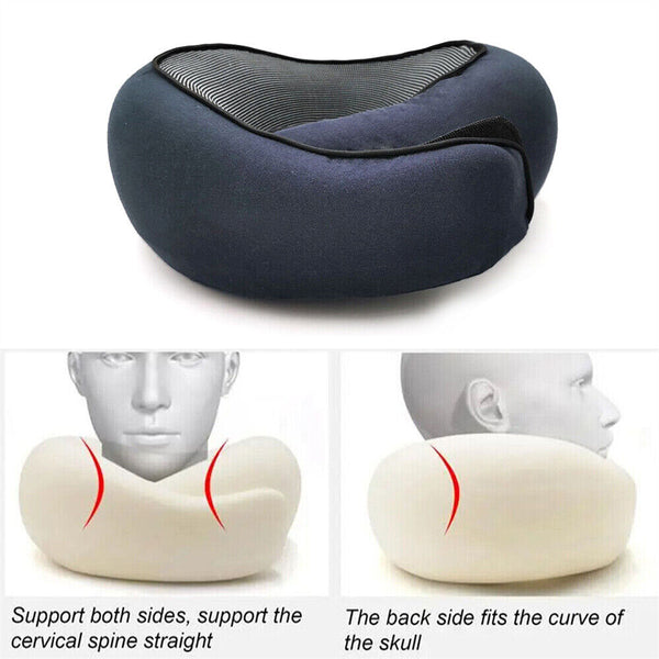 Portable U Shaped Pillow Travel Neck Pillow Breathable Office Neck Head Support