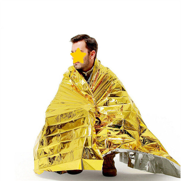 1-3x Space Blanket Thermal Thermo Foil Emergency Camping Rescue First Aid