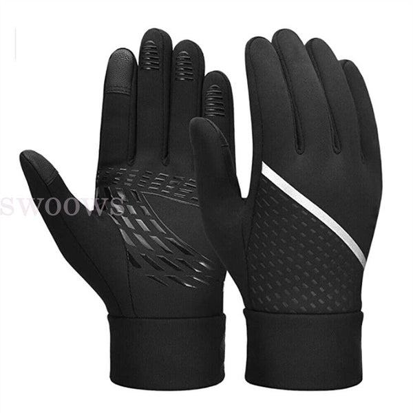 Bike Cycling Gloves Touch Screen Warm Waterproof Unisex Kids Adult Winter Sport