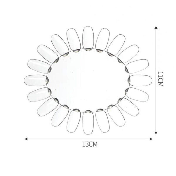 Nail Polish Colour Display Wheel Chart Ring Sticks Tips Swatch false fake Nails