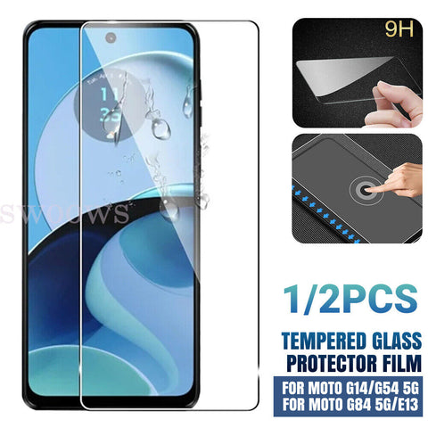 1/2X Tempered Glass Screen Protector For Motorola Moto G84 G54 Sam A54 A04s