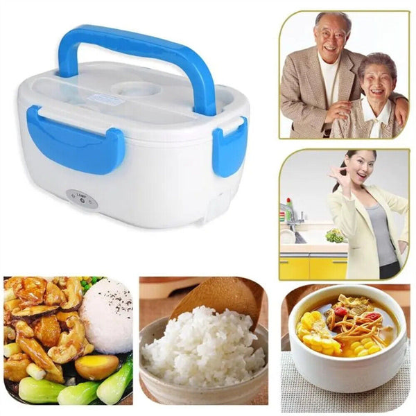 Portable Electric Heated Car Plug Heating Lunch Box Bento Food Warmer 12-24V AU